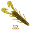 Isca mole em forma de camarão para comércio exterior transfronteiriço 90mm5.7g camarão de pé plano pesca invertida grupo de pesca Texas verme macio perca peixe preto isca falsa