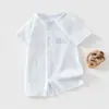 Macacão de Algodão para Bebê Classe A Verão Estilo Fino Roupas para Recém-Nascidos Body de Bebê Roupas de Engatinhar Hubei Roupas para Bebês e Crianças