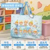 Bolsa de almacenamiento para colcha de jardín de infantes, bolsa de equipaje móvil de tela Oxford con dibujos animados para estudiantes, bolsa de colcha vibrante de gran capacidad