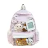 Mochila Estilo Chica Japonesa Estrella Lunares Gran Capacidad Bolsa Transparente Ita Bolsa Escolar Estudiante Mochila de Peluche Linda