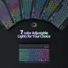 Adecuado para iPad Entrega Transfronteriza Teclado y Ratón Inalámbricos Gradiente Luminosos Set Teclado Bluetooth para Tablet España, Rusia, Tailandia y Francia