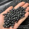Cuentas de jade de pollo negro de 6,5 mm, naturales, para pulseras, collares y suéteres.
