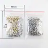 300 Piezas 6MM Diámetro Interior 3 Colores Ojales de Cobre Embolsados Ojales para Zapatos Bolsa y Accesorios para Equipaje Accesorios para Ropa Tachuelas con Ojales para Amazon