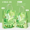Sacolas de Papel Kraft com Logo Personalizado, Sacolas Tote para Presente do Festival do Barco-Dragão, Sacolas de Papel para Embalagem Takeaway de Catering para Leite com Chá e Café em Estoque