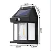 Iluminación de Emergencia Solar LED, la Luz se Enciende al Acercarse Personas, Resistente al Agua, Luz de Pared para Exteriores con Sensor de Movimiento Corporal, Ahorro de Energía y Eficiente en Consumo