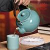 Tetera celadón Longquan tetera individual gran capacidad juego de té kung fu tetera cerámica tetera de haz con filtro