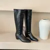 Botas largas de estilo británico para mujer que aumentan la altura, nuevas botas ajustadas para otoño e invierno 2026, botas de jinete Maillard