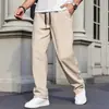 Calça Casual Transfronteiriça Amazon Primavera e Outono para Homens, Calça Reta Fina Business Casual, Cor Sólida Respirável para Homens Jovens e de Meia-Idade