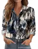 Cardigan Feminino Estilo Europeu e Americano Transfronteiriço 2026 Camisa de Manga Longa com Estampa Floral 3D Top Versátil de Alta Qualidade para Mulheres