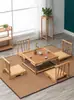 Mesa Quadrada Pequena de Tatami, Mesinha de Centro Pequena Estilo Japonês, Mesa para Varanda de Casa e Janela Saliente, Mesa Baixa Estilo Zen, Mesa Quadrada para Chá, Mesa Kang