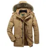 Amazon Transfronterizo Invierno Talla Grande Ropa Acolchada de Algodón Abrigo Acolchado de Algodón para Hombre Chaqueta Multibolsillos Chaqueta Militar Gruesa Forrada de Polar para Hombre