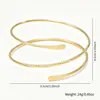 Pulsera de Brazo Metálica Brillante Transfronteriza Europea y Americana, Brazalete de Brazo Abierto de Ola de Moda de Nicho, Popular en Europa y América, Decoración de Brazo