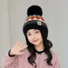 Gorro de Punto de Lana para Niños Niña Niño Bufanda para el Cuello Otoño e Invierno Gorro con Capucha de una Pieza Cortavientos Protección para los Oídos Suéter Cálido
