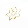 Conjunto de Três Peças de Brincos de Arame Estrela de Cinco Pontas Aço Inoxidável Brincos Grandes de Formato Especial Joias de Arame Redondo Atacado Tendência