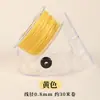 Cuerda Redonda Encerada en Caja para Manualidades Tejido a Mano Cuerda para Collar Cordón No Descolorante Cuerda de Cera para Pulsera Cadena para Colgar
