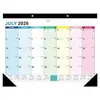 Amazon Transfronteiriço 2026 Calendário Grande em Inglês Calendário de Parede de 18 Meses Planner de Mesa Simples e Bloco de Notas