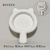 Plato de gres cerámico plato plano plato de gres cerámico de arcilla blanca alta gres pintado a mano gres bajo vidriado