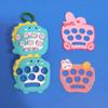 Spot PVC borracha macia máquina de jogo desenho animado folha de um lado hamster chaveiro luminoso brinquedo educativo acessórios atacado