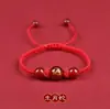 Pulsera de Hilo Rojo del Zodiaco Caballo 2026 para Hombres y Mujeres, Pulsera de Hilo Rojo Trenzado de Año de Nacimiento, Dragón, Caballo, Rata, Conejo, Buey Pulsera