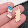 Acessórios de Joias DIY Transfronteiriços Esmalte Estrela de Cinco Pontas Formato de Coração Pingente de Chaveiro de Bolsa Brincos Colar Pulseira Charme