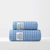 Toalla Fina de Gasa Arrugada Estilo Japonés, Suave, Absorbente, Transpirable, Hidratante, Toalla para Lavado Facial, Color Liso, Sencilla y Amigable con la Piel