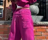 Calça Casual de Quatro Estações Nova 2026 com Cintura Dupla e Design Estilo Costa Oeste, Calça Longa Bordada Casual Estilo Americano em Estoque