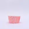 Taza para Pastel Plegable Pequeña Redonda Desechable de Película Taza para Mafen Resistente al Aceite Impermeable Alta Temperatura Especial para Horno