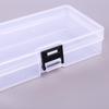 Caja de Componentes de Plástico Transparente con Cerradura PP Vacía Caja para Joyas Tapa Caja de Embalaje de Plástico Embalaje Universal Adhesivo Transparente
