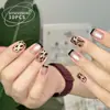 Little Red Book Explosiones Usan Armadura Corto Gama Alta Ojo de Gato Leopardo Piezas de Arte de Uñas Hechas a Mano Extraíbles Uñas Postizas Chica Caliente