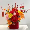 Limpiapipas Tejido a Mano DIY Paquete de Materiales para Ramo de Flores de Año Nuevo Regalo de Inauguración de Casa Hecho por Uno Mismo para Amigos Mejores Amigos