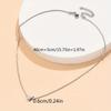 Joyería Transfronteriza Europea y Americana Moda Cadena de Hueso de Serpiente Colgante de Amor Collar Nuevo para Mujer Cadena de Clavícula en Forma de Corazón