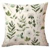 Funda de cojín con estampado de planta y flor verde primavera de Amazon para sala de estar, sofá, cojín