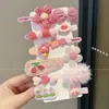 Pinza para el Cabello de Peluche Color Café para Niñas, Accesorios para Flecos Rebeldes en la Parte Delantera, No Daña el Cabello, Pinzas Pequeñas para Bebé