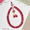 Pulsera de raíz de bodhi de queso cereza, colgante para teléfono móvil de mano, funda para teléfono móvil, bolsa, cordón, colgante, llavero, puesto de venta al por mayor