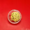 Adesivos de celular de ouro 999 puro com os doze animais do zodíaco, adesivos de celular dourados, atacado para eventos de transmissão ao vivo e brindes promocionais