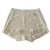 Shorts de Seguridad Antiexposición de Cintura Media para Mujer con Agujeros Transpirables, Pantalones Cortos Delgados de Seda Helada de Verano