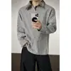 Sudadera Retro Americana de Espiga para Hombre y Mujer, Estilo Otoño e Invierno, Polo Estilo Pequeño Fragante con Solapas, Camiseta de Manga Larga Estilo Perezoso