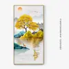 Pintura de Porcelana de Cristal, Pintura Decorativa de Entrada de Lujo Accesible, Pintura Colgante Simple de Porcelana de Cristal de Gama Alta, Pintura Colgante de Pared de Fondo para Pasillo de Sala de Estar