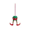 Decoraciones de Rama de Árbol de Navidad de Producto Nuevo de Amazon Transfronterizo Adornos para Árbol de Navidad Decoraciones de Rama de Árbol con Piernas de Elfo