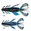 Cebo de Pesca Biónico de Doble Color con Tentáculos, Camarón Artificial para Pesca 10cm 10g para Pesca en Agua Dulce y Mar
