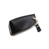 Bolsa gruesa de PU con cremallera para llaves de coche, llavero de coche, hebilla de herradura, bolsa para llaves con cremallera, bolsa pequeña