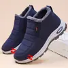 Zapatos de Algodón para Hombre para Invierno, Botas de Hombre para Dropshipping Transfronterizo, Botas de Algodón para Pareja Talla Grande, Botines Espesos Forrados de Felpa, Botas de Nieve de Suela Gruesa
