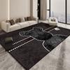 Alfombra Moderna Estilo Ins Oso Violento Sala de Estar Mesa de Centro Dormitorio Alfombra de Terciopelo de Cristal Completo Absorbe Agua, Antideslizante y Fácil de Limpiar
