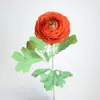 Tallo Individual con 2 Cabezas de Flores de Loto Artificiales, Flores de Seda de Peonía para Decoraciones de Boda, Decoración del Hogar, Flores Falsas, Materiales Florales Artificiales al por Mayor