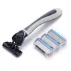 Barbeador manual de 6 lâminas direto da fábrica, barbeador para homens, barbear, cabelo, porta-lâminas, atacado