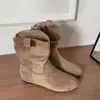 Botines retro para mujer que aumentan la altura, nuevo estilo verano y otoño 2026, adecuados para combinar con faldas, botines Chelsea ajustados