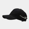 Gorra de béisbol con prendedor de diamantes de imitación para mujer, ajustable, con protección solar, para rostro pequeño, marca Tide.