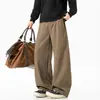 Novedad de otoño, pantalones casuales de trabajo holgados de moda estilo americano para hombres y mujeres, pantalones versátiles de pierna ancha acampanados