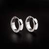Versión coreana de pendientes curvos, pendientes, pendientes de moda, pendientes colgantes de acero inoxidable, pendientes de nicho de Amazon para hombres y mujeres, pendientes.