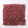 Lenço de Cor Sólida Lenço de Cabeça de Chiffon Monocromático 90*90 Lenço de Gaze Lenço de Gaze Hui Lenço de Cabeça Feminino Atacado